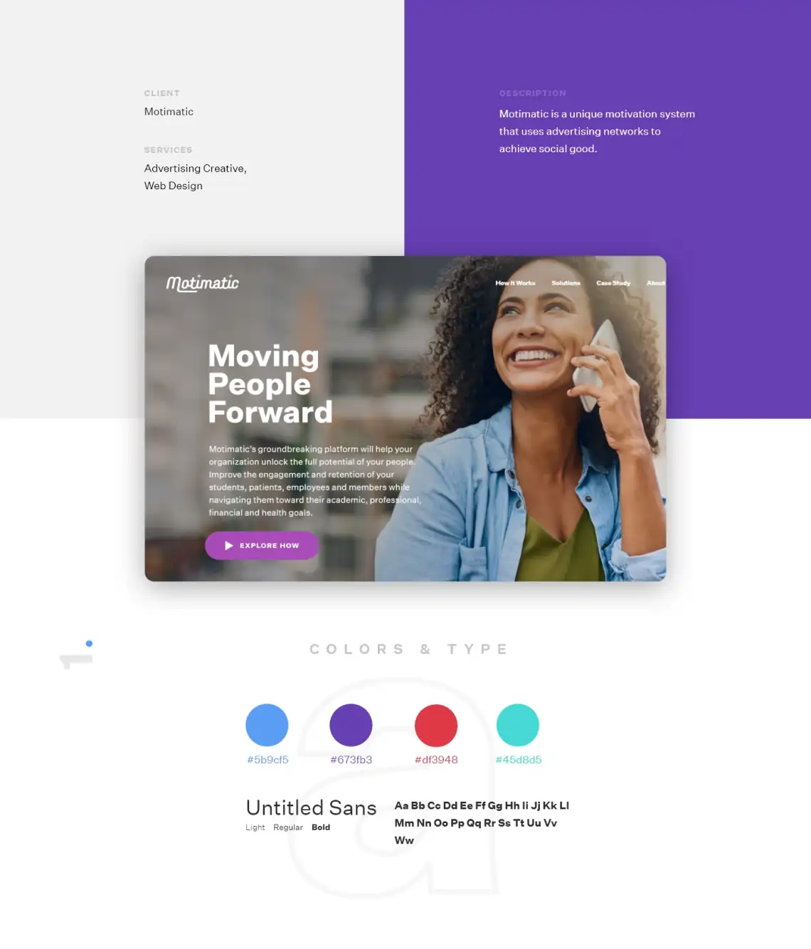 Motimatic: Web, Ads, Print